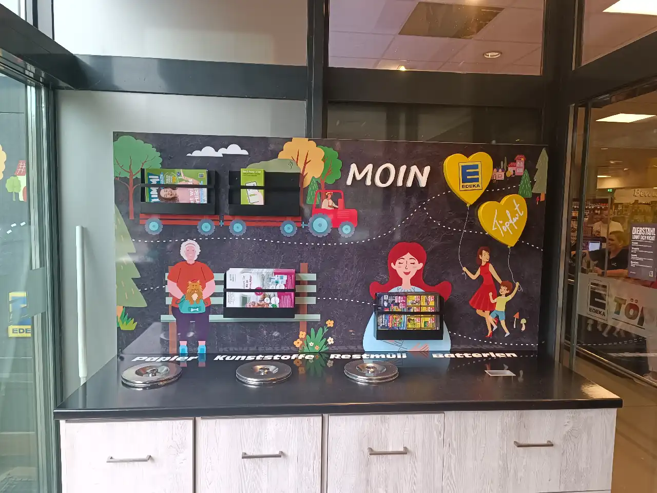 Edeka Töpfert Infotafel Nachher