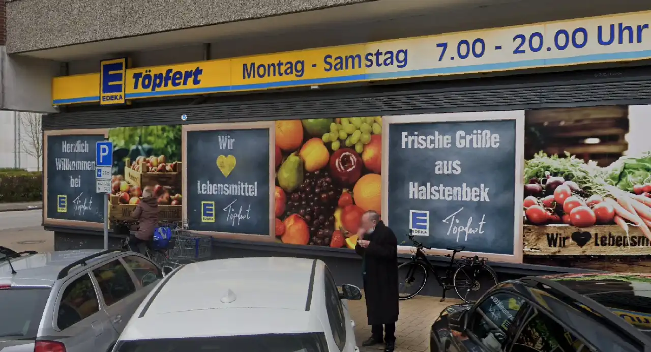Edeka Töpfert Schaufenster 1 Vorher