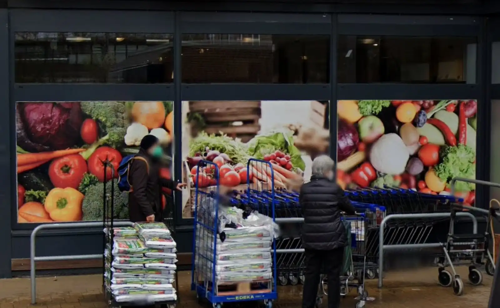 Edeka Töpfert Schaufenster Vorher